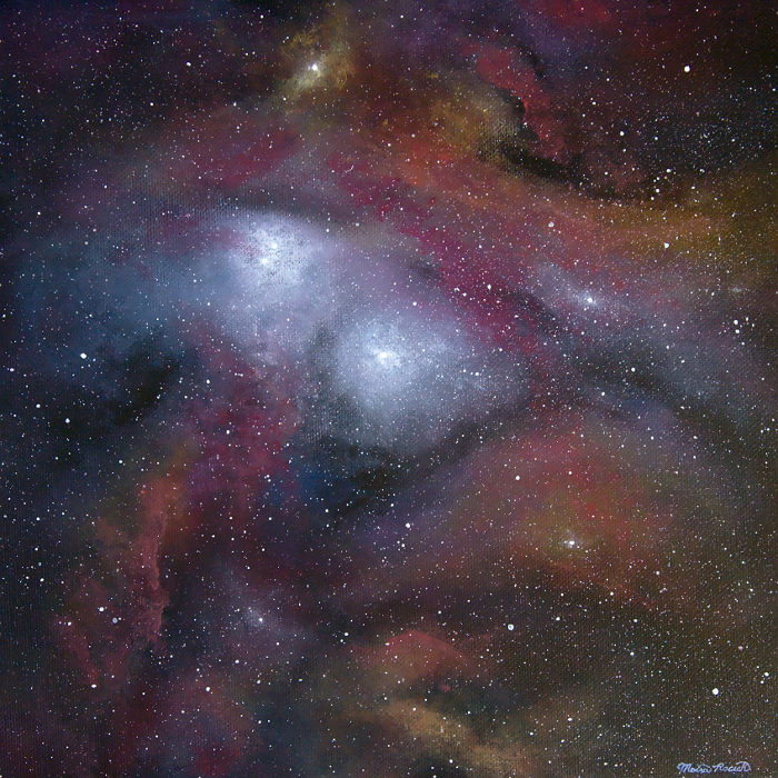 Painting of a nebula