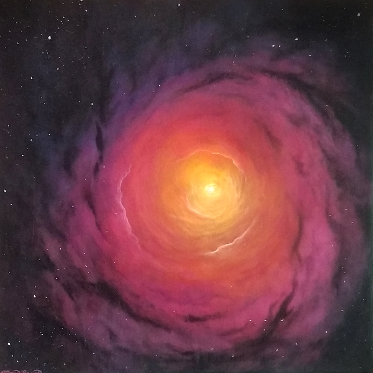 Painting of a galaxy