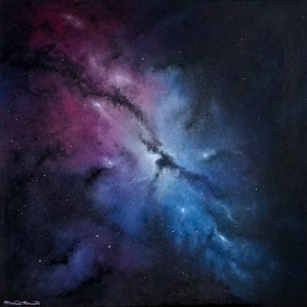 Painting of a galaxy