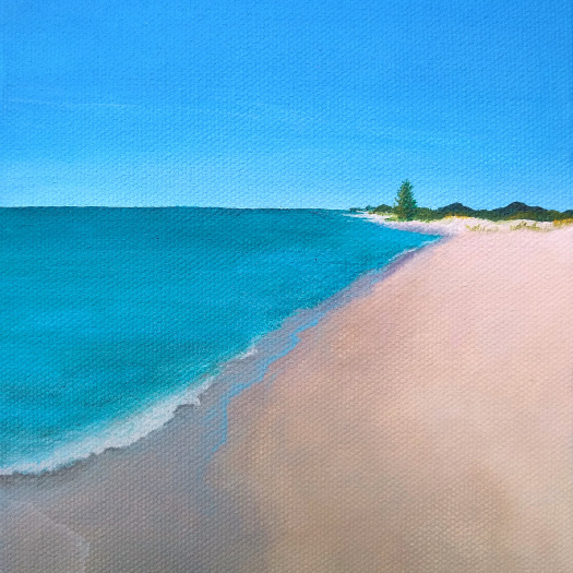 Painting of a beach