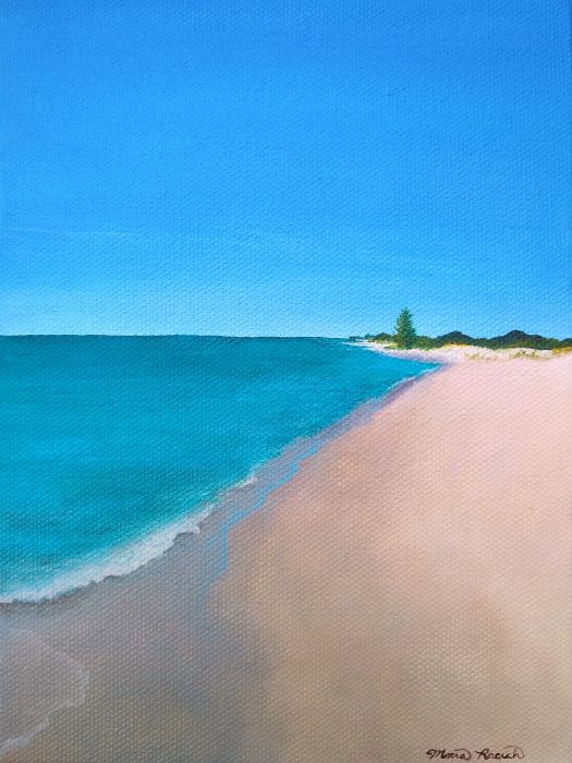 Painting of Cathead Beach